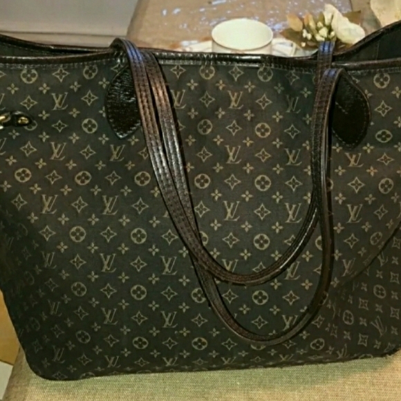 LOUIS VUITTON MINI LIN NEVERFULL MM - Picture 4 of 8